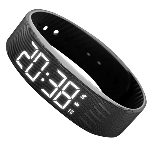 Bracelet réveil vibrant avec écran LED lumineux